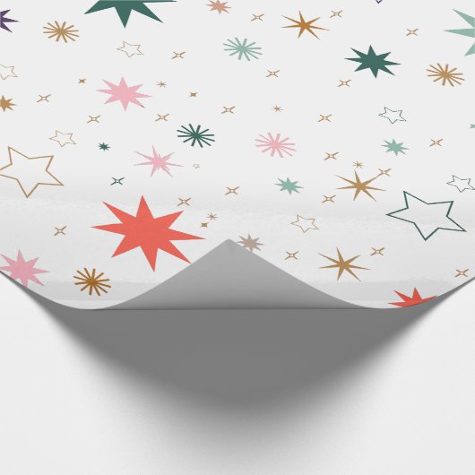 Gekke Starburst en Star Pattern Cadeaupapier (Hoek)