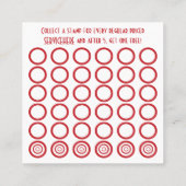 gekke stemkaart klantenkaartje (Achterkant)