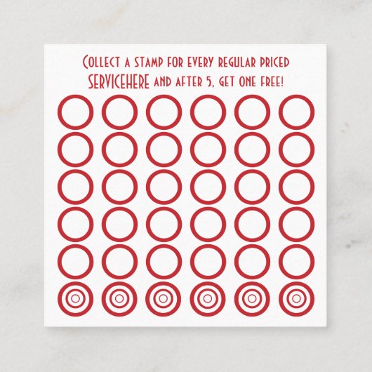 gekke stemkaart klantenkaartje (Achterkant)