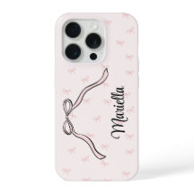 Gekke strik gepersonaliseerde telefoon roze