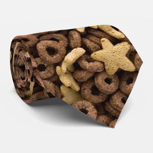 Gekke stropdas ontbijtgranen (Opgerold)