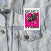 Gekke Struisdanser Feest Accessoires Dier Kunst Button (Insitu)