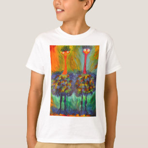 Gekke struisvogel shirt