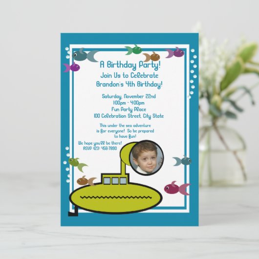 Gekke sub kaart (Staand voorkant)