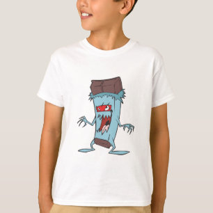 gekke Super Villian Evil Chocolade snoep Bar T-shirt