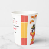 Gekke Thanksgiving Cup Papieren Bekers (Rechts)