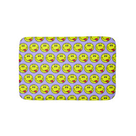 Gekke tongglimlach kant Emoji Bath Mat