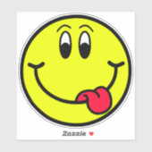 Gekke Tongue Out Lachende Gezicht Emoji Stickers (Vel)