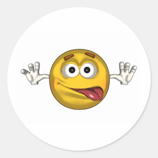 Gekke - Toon Ronde Sticker (Voorkant)