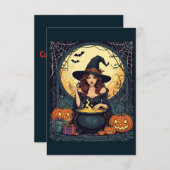 Gekke tovenaar met spinnen en Jack Kaart (Voorkant / Achterkant)