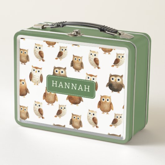 Gekke Uil Metalen Lunchbox (Voorkant)