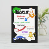 Gekke uitnodiging tot het indienen van hagedis (Staand voorkant)