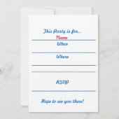 Gekke uitnodiging van McGilly Flower Power Birthda (Achterkant)