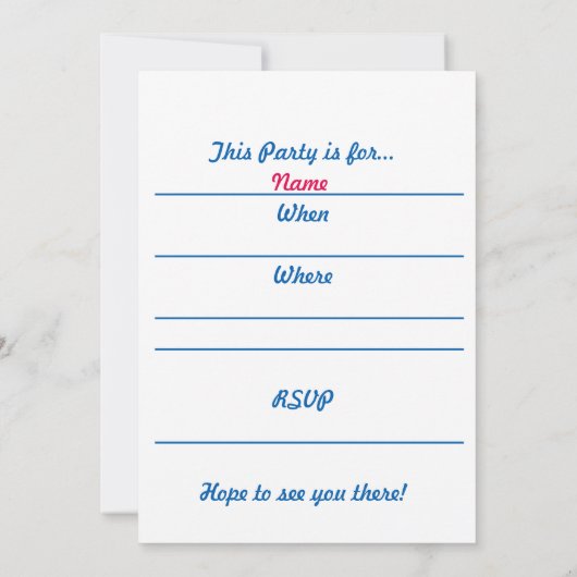 Gekke uitnodiging van McGilly Flower Power Birthda (Achterkant)