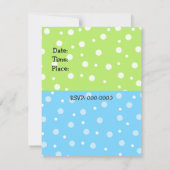 Gekke uitnodiging van Monsters Birthday (Achterkant)