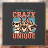 Gekke Unieke Hond Liefhebber Raamsticker (Vel 2)