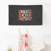 Gekke Unieke Hond Liefhebber Spandoek (Insitu)
