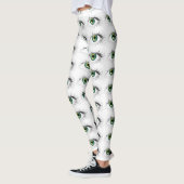 gekke unieke oogbal blauw groen grappig halloween leggings (Links)