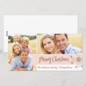 Gekke vakantie fotokaarten feestdagenkaart (Voorkant / Achterkant)