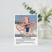 Gekke verhalen: Man-etende octopus-Briefkaart Briefkaart (Staand voorkant)