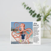Gekke verhalen: Man-etende octopus-Briefkaart Briefkaart (Staand voorkant)