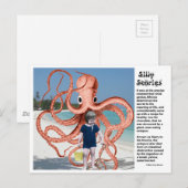 Gekke verhalen: Man-etende octopus-Briefkaart Briefkaart (Voorkant / Achterkant)
