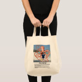 Gekke verhalen: Man-etende octopus-Canvas tas (Voorkant (product))