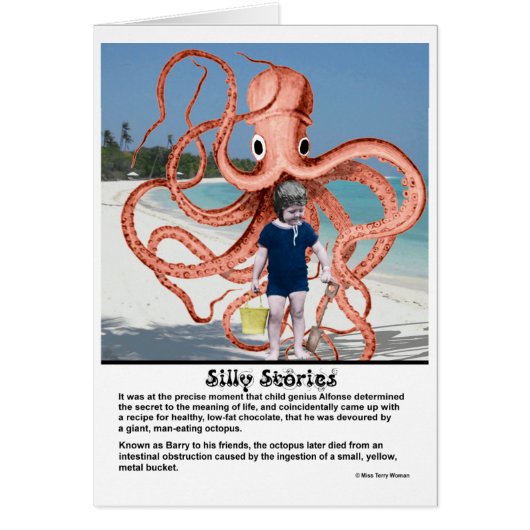 Gekke verhalen: Octopus die Man eet (Voorkant)