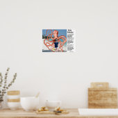 Gekke verhalen: Octopus die Man eet Poster (Keuken)