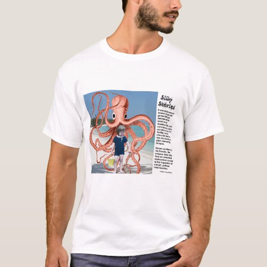 Gekke verhalen: Octopus T-Shirt die Man eet (Voorkant)