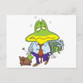 gekke vermoeide man kikker briefkaart (Voorkant)