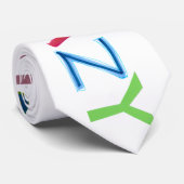 Gekke, vette, kleurrijke, mooie gekke woordkunst stropdas (Opgerold)