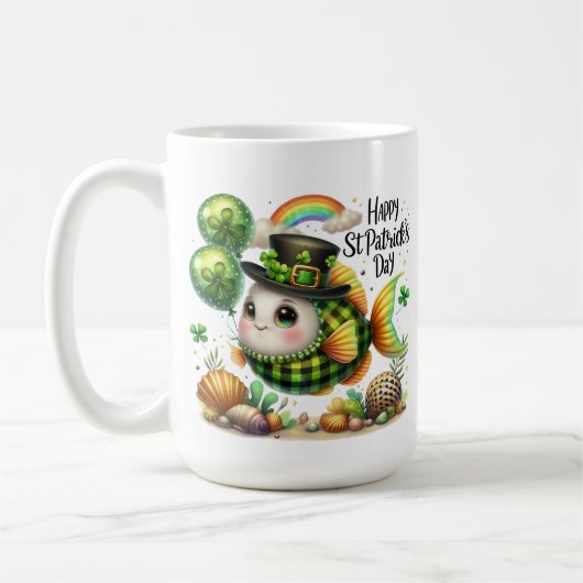 Gekke Vis- St. Patrick's Dag Koffiemok (Links)