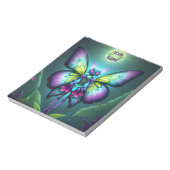 Gekke vlinderscène in het maanlicht notitieblok (Linkerzijde)