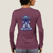 Gekke vogel in zijn nest Tri-Blend shirt (Achterkant)