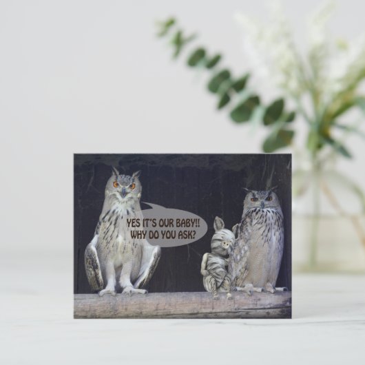 Gekke vraag briefkaart (Staand voorkant)