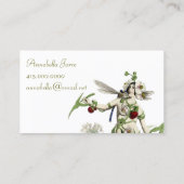 Gekke vrouw en wezens visitekaartje (Achterkant)