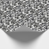 Gekke vrouwen in zwart en wit cadeaupapier (Hoek)