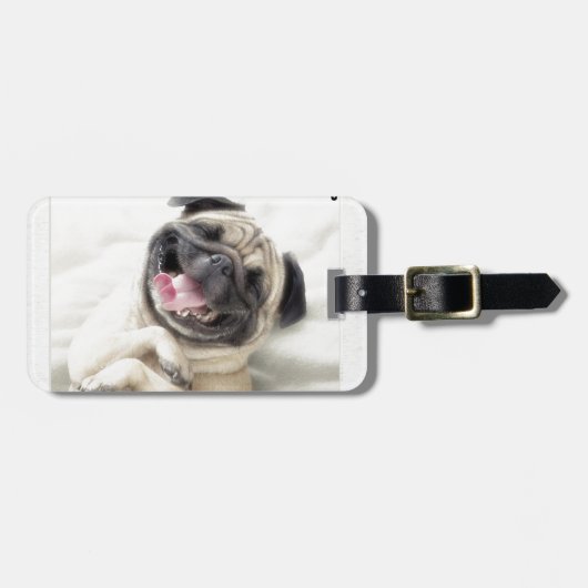 gekke waanzin bagagelabel (Voorkant horizontaal)