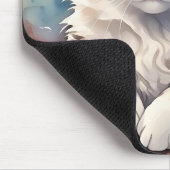 Gekke Waterverf Calico Cat en Butterflies Muismat (Hoek)