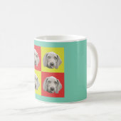 Gekke weimaraner Pop Art Koffiemok (Voorkant rechts)