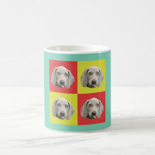 Gekke weimaraner Pop Art Koffiemok