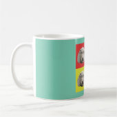 Gekke weimaraner Pop Art Koffiemok (Links)