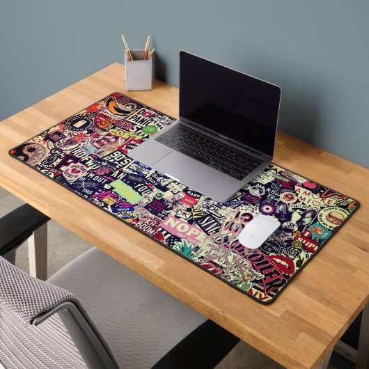 Gekke wereld van stickers bureaumat (Kantoor 2)