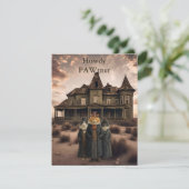 Gekke Westernste Hallo Kaart Cat Howdy (Staand voorkant)