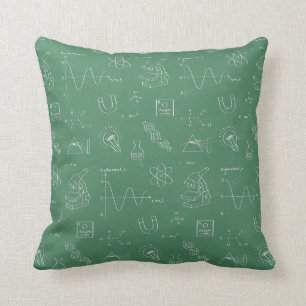 Gekke Wetenschap Doodles Patroon Kamer Decoratie Kussen