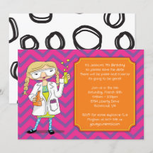 Gekke Wetenschappelijke Uitnodiging: Blond Meisje 