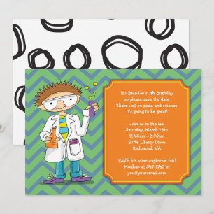 Gekke Wetenschappelijke Uitnodiging: Brunette Jong Kaart