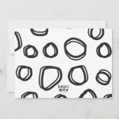 Gekke Wetenschappelijke Uitnodiging: Brunette Meis Save The Date (Achterkant)