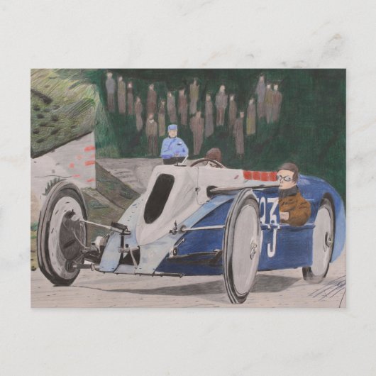 Gekke wetenschapper aan het werk briefkaart (Voorkant)
